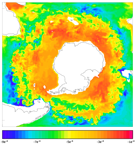 FOAM salinity at 995.5 m for 01 January 2005