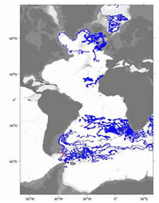 UK Argo contribution to ANDRO for the layer 750-1250 dbar in the Atlantic Ocean