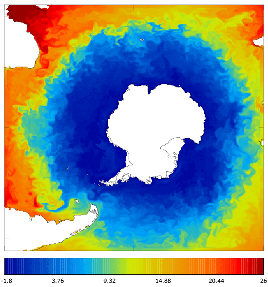 FOAM potential temperature (°C) at 5 m for 01 June 2005