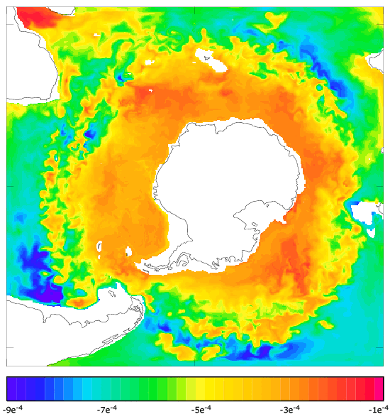 FOAM salinity at 995.5 m for 01 October 2004