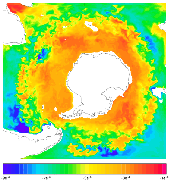 FOAM salinity at 995.5 m for 01 November 2004