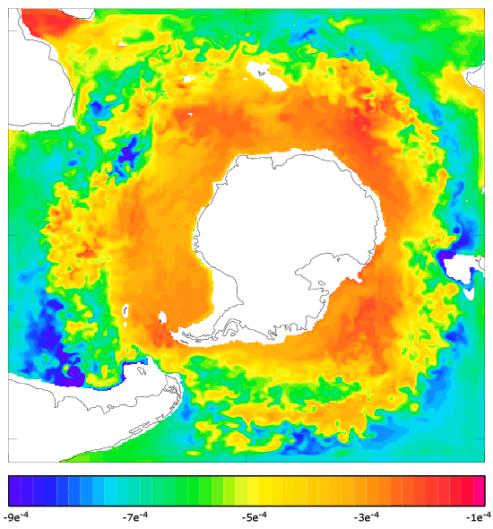 FOAM salinity at 995.5 m for 01 December 2004