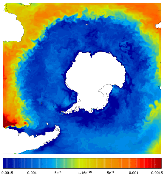 FOAM salinity at 5 m for 01 March 2005