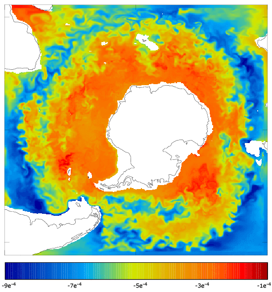 FOAM salinity at 995.5 m for 01 April 2005