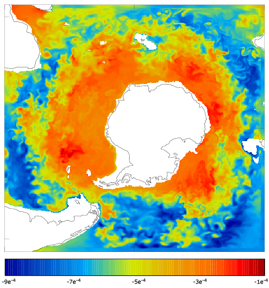 FOAM salinity at 995.5 m for 01 July 2005