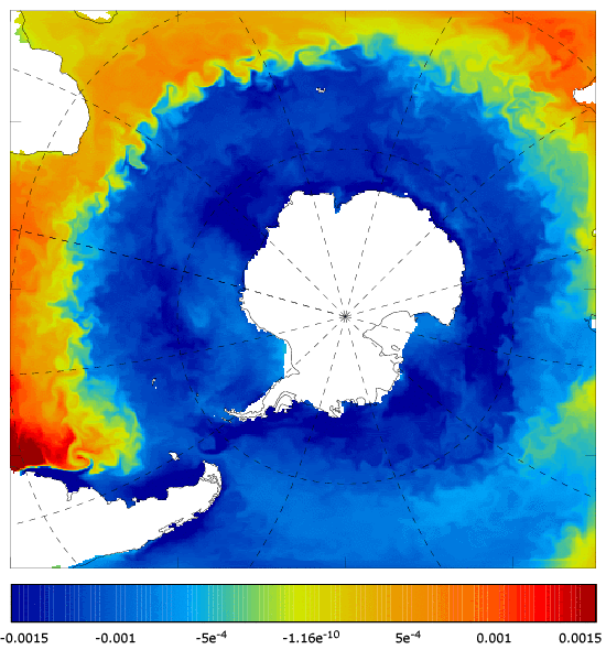 FOAM salinity at 5 m for 01 January 2006