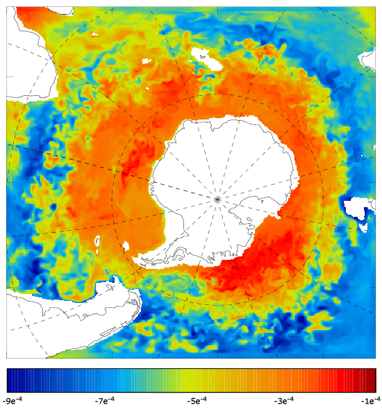 FOAM salinity at 995.5 m for 01 July 2006