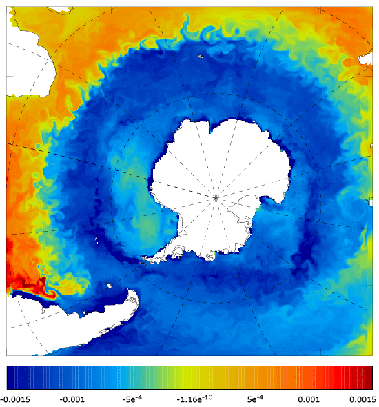 FOAM salinity at 5 m for 01 October 2006