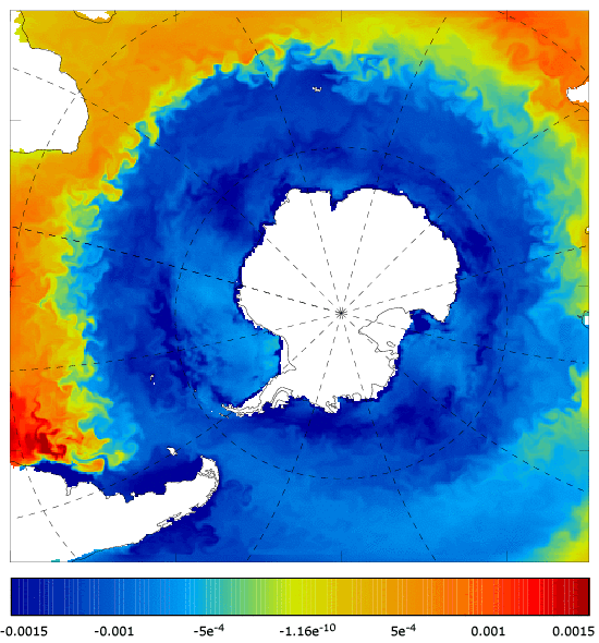 FOAM salinity at 5 m for 01 December 2006