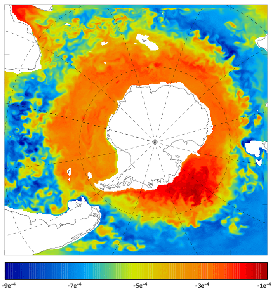 FOAM salinity at 995.5 m for 01 January 2007