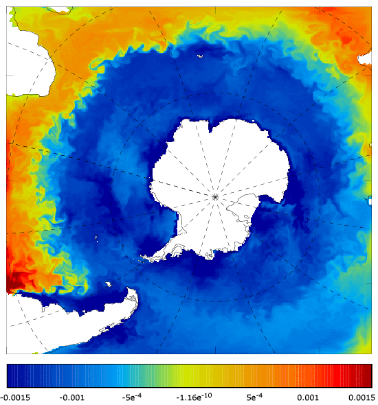 FOAM salinity at 5 m for 01 February 2007