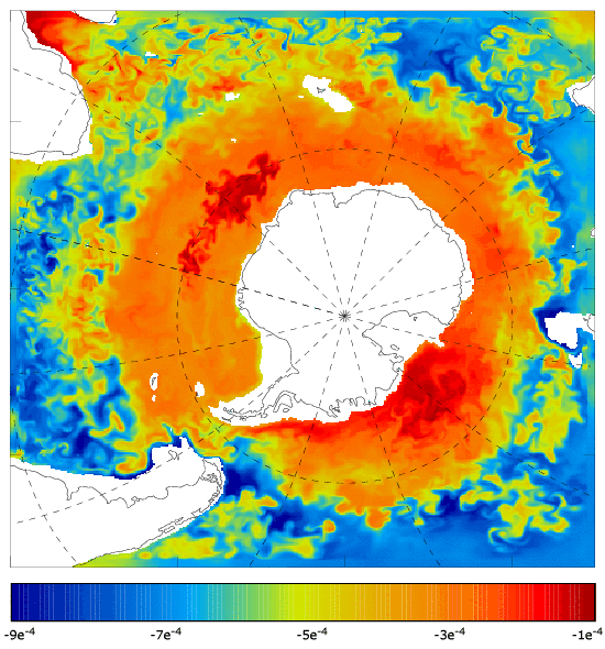 FOAM salinity at 995.5 m for 01 May 2007