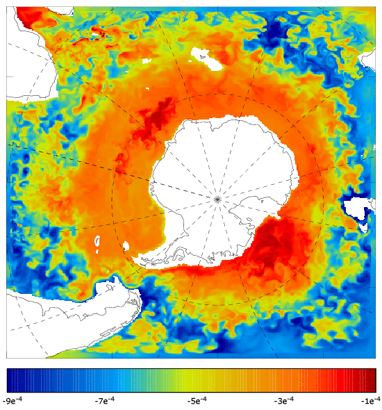 FOAM salinity at 995.5 m for 01 July 2007