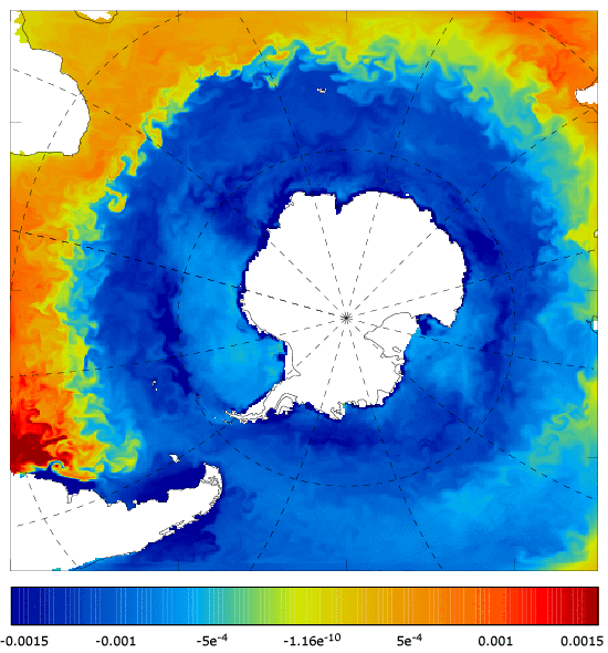 FOAM salinity at 5 m for 01 December 2007