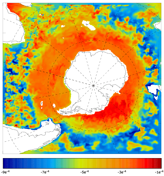 FOAM salinity at 995.5 m for 01 December 2007
