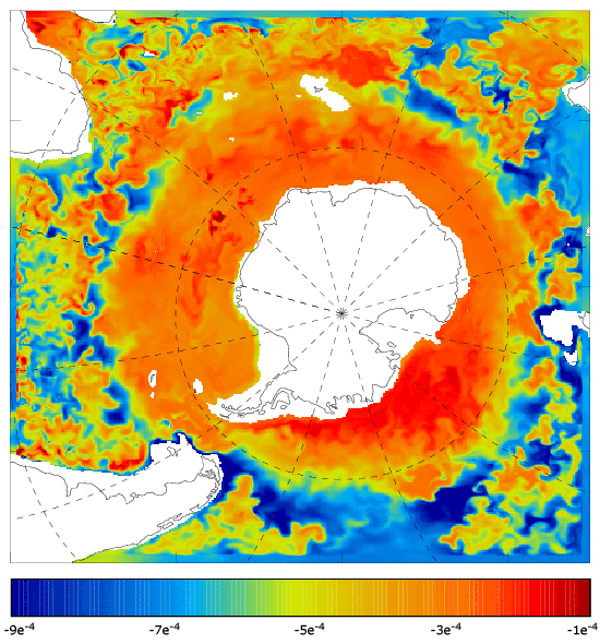 FOAM salinity at 995.5 m for 03 January 2008