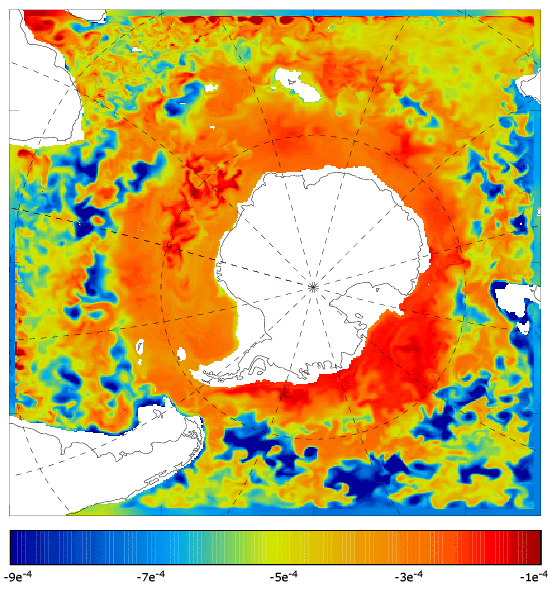 FOAM salinity at 995.5 m for 01 May 2008