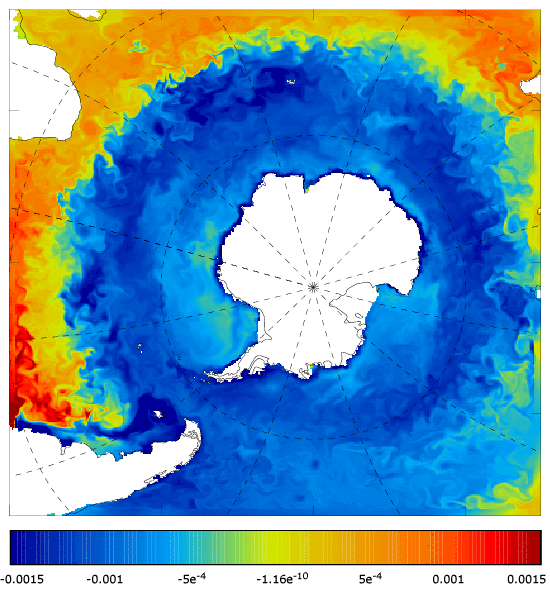 FOAM salinity at 5 m for 01 July 2008