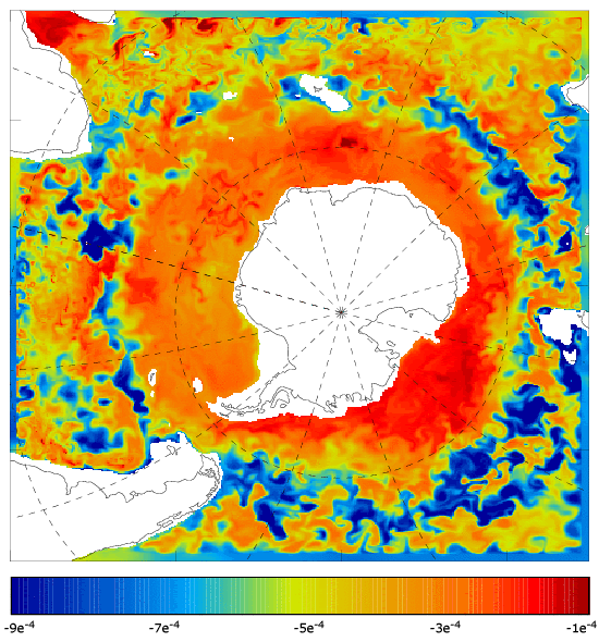 FOAM salinity at 995.5 m for 01 August 2008