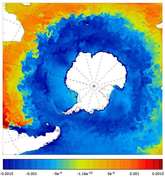 FOAM salinity at 5 m for 01 December 2008