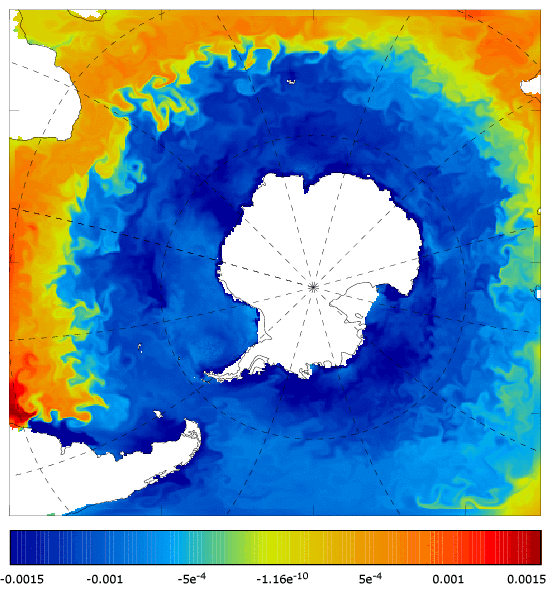 FOAM salinity at 5 m for 01 January 2009