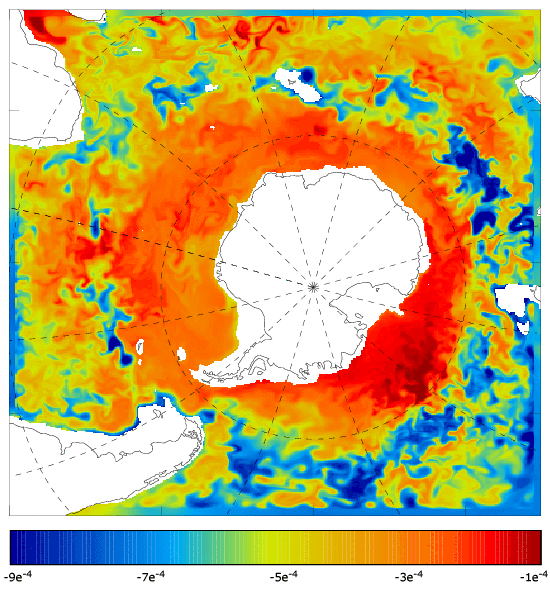 FOAM salinity at 995.5 m for 01 January 2009