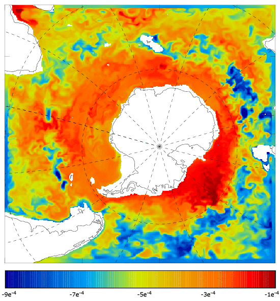 FOAM salinity at 995.5 m for 01 February 2009