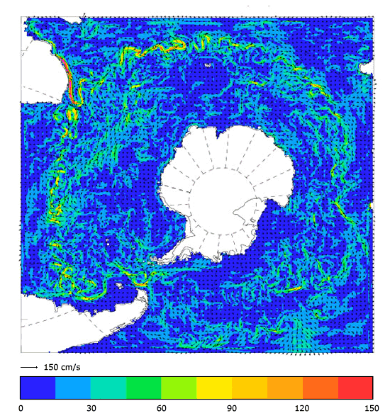 FOAM velocity at 5 m for 01 October 2004