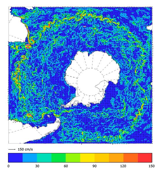 FOAM velocity at 5 m for 01 March 2005