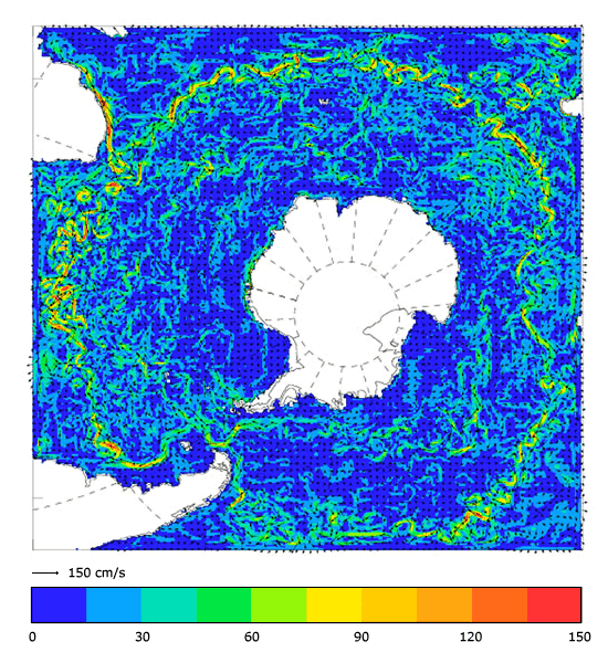 FOAM velocity at 5 m for 01 May 2005