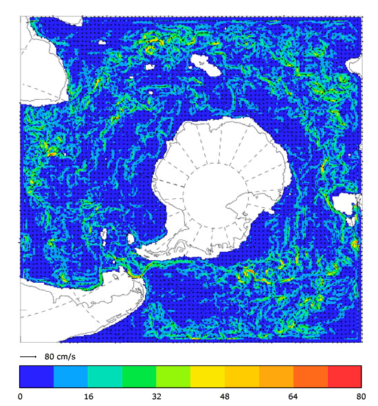 FOAM velocity at 995.5 m for 01 September 2005