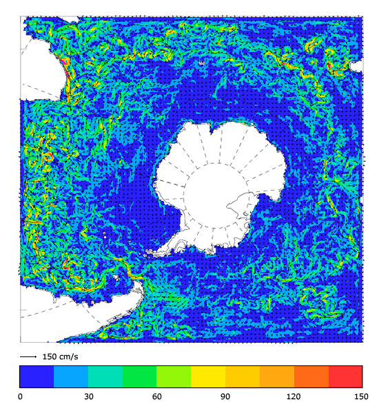 FOAM velocity at 5 m for 01 February 2007