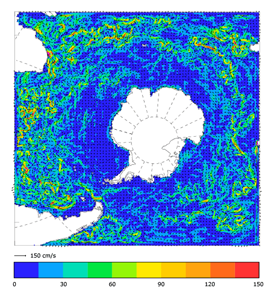 FOAM velocity at 5 m for 01 March 2007