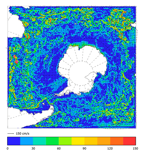 FOAM velocity at 5 m for 01 May 2007