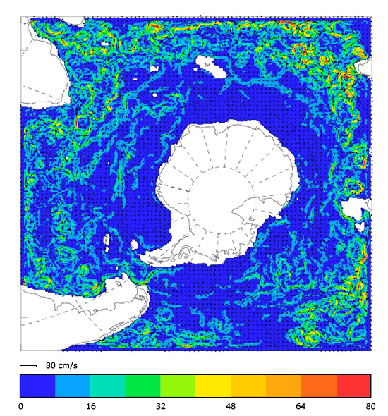 FOAM velocity at 995.5 m for 01 September 2007