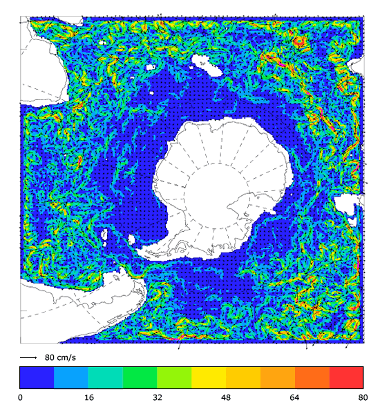 FOAM velocity at 995.5 m for 01 November 2008