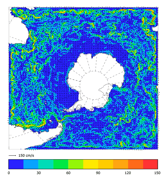 FOAM velocity at 5 m for 01 February 2009