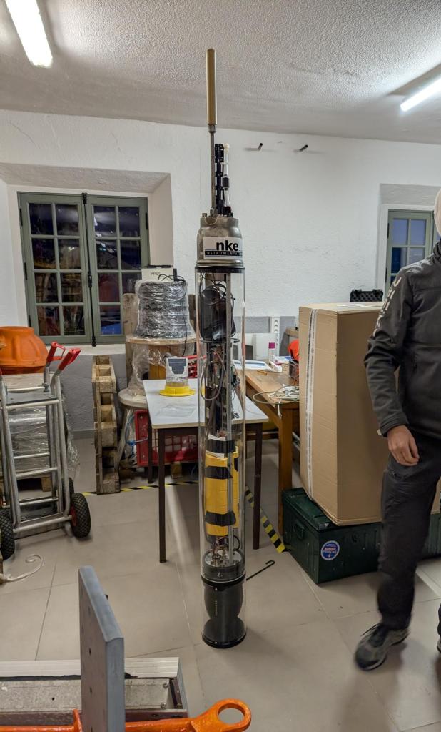 Figure: Demonstration version of NKE Argo float (credit: K. Walicka, NOC)